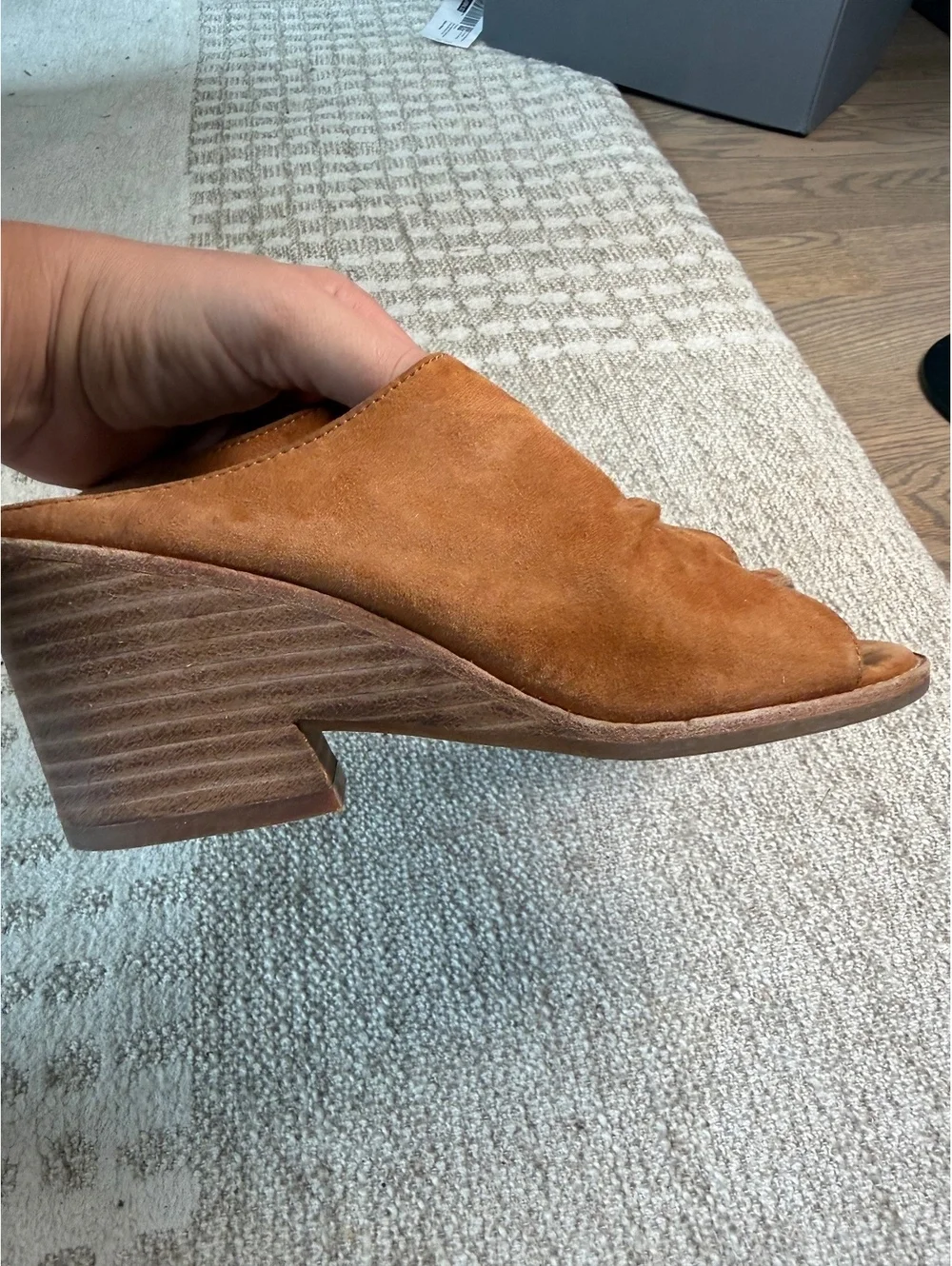 Sofft Women's Brown Suede Open-Toe Wedges